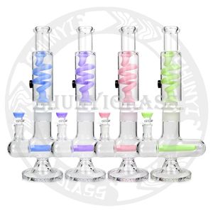 Nouveau glcyerin bobine recycleur coloré narguilé glyco bong inline perc congelable cool été fumer pipe à eau