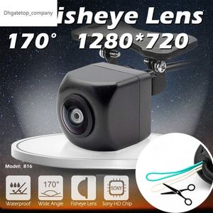 Nuevo vehículo GreenYi cámara de visión lateral delantera trasera CCD ojos de pez visión nocturna impermeable IP68 cámara de marcha atrás de coche Universal