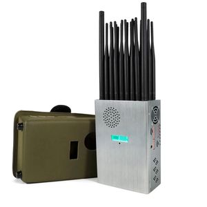 Nouveau portable 28 bandes 27 interférences de signal d'antenne Radio FM Wi-Fi6e Wi-Fi2.4G Wi-Fi5g GPS Lojack Lora UHF VHF 433 315 868 CDMA GSM 3G 4G 5g Signal de téléphone portable Jamm Er