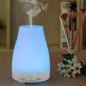 Nouveau diffuseur d'humidificateur LED de haute qualité 100 ml 7 couleurs pour huile essentielle ultrasonique d'aromathérapie DHL