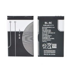 NEW High Quality 1020mAh BL-5C BL5C Replacement Mobile Phone Battery Batteries for Nokia 1112 1208 1600 2610 2600 n70 n71 BL 5C