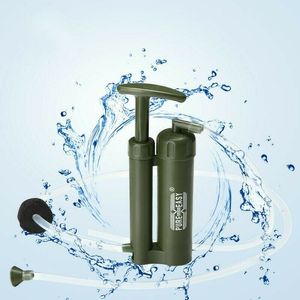 Nuevo purificador de filtro de agua de soldado portátil de alta calidad de plástico 0,1 Micro limpiador al aire libre senderismo Camping herramienta de emergencia de supervivencia