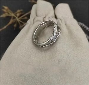 Nuevos anillos de alta calidad para mujeres joyería de diseñador anillo de dama personalidad de compromiso mujer niña anillo de lujo dy san valentín día de la madre boda zh144 E4