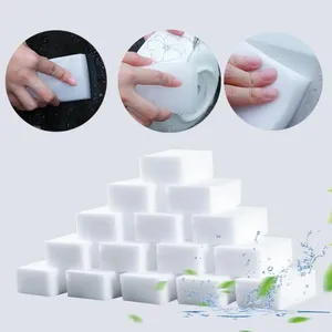 Hogar 10 unids/lote esponja de melamina borrador de esponja mágica para cocina Oficina baño limpiador de melamina esponja de limpieza 100X60X20MM