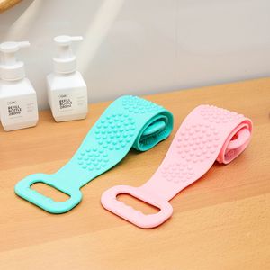 New Home Magic Silicone Bath Brushes Toallas Frotamiento Volver Barro Peeling Masaje corporal Ducha Extended Scrubber Skin Clean Shower Brushes DH9487