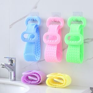 New Home Magic Silicone Bath Brushes Toallas Frotamiento Volver Barro Peeling Masaje corporal Ducha Extended Scrubber Skin Clean Shower Brushes DH9499