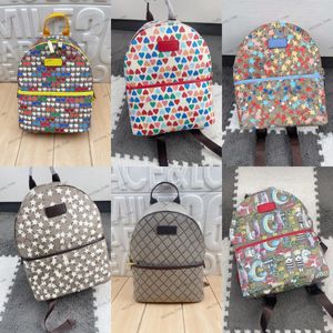 Nouveau sac de créateur chaud 2G Canvas Backpack Men Femmes Kids Kids Élégant petits sacs à dos classiques Vintage Stars Imprimez sac à main