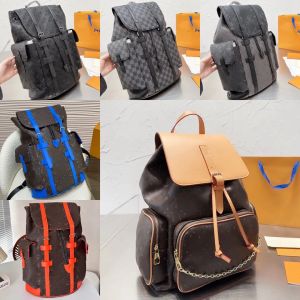 Nuevo bolso de diseñador caliente Mochila de diseño Hombres y mujeres Mochilas con estilo Flores antiguas clásicas Cremallera abierta y cerrada Mochila de cuero de lona