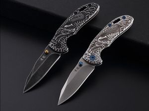 Nouvelle offre spéciale couteau pliant en plein air cadeau couteau de poche Black dragon collection 440C lame EDC outils livraison gratuite prix de gros outil de camping