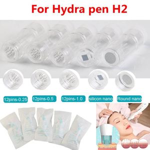 Nouveau tampon de stylo Hydra H2 cartouche d'aiguille pour pointe de rouleau hydra cartouches de pointes d'aiguille Nano en silicone 12 broches
