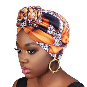 Nouveau indien femmes tressé haut noeud Turban musulman Hijab tête écharpe Wrap Stretch chimio casquette Bandanas perte de cheveux foulard Bonnet chapeau