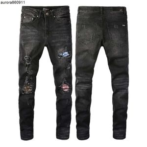 Nouveaux arrivages de jeans de luxe pour hommes, pantalons en Denim de styliste, pantalons à trous, vêtements de motard, offre spéciale