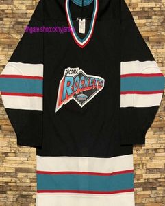 Nouveaux maillots authentiques pas cher cousu Rare rétro CCM Tacoma maillot de Hockey hommes enfants maillots de retour 9034623