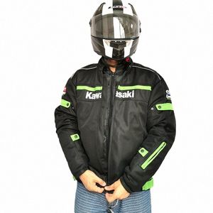 Nouveau Kawasaki Off Road Moto Riding Suit Printemps, Automne, Été Costume de moto pour hommes Vêtements anti-chute P4NW #