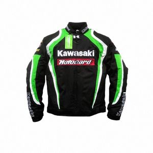 New Kawasaki Oxford Motorcycle Racing Veste Four Seas Riding Suit Anti-Fall Veste chaude à vent E4V0 #