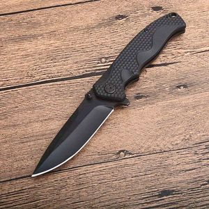 KS 1338WM Cuchillo plegable con aleta de apertura rápida asistida 8Cr13Mov Blade Black G10 Mango EDC Navajas de bolsillo