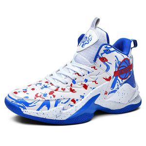 New Kids High Top Basketball Shoes Children's Purple Blue White Sneakers Jóvenes Niños Niñas Zapatos de entrenamiento cómodos para mujer Hombre Tamaño 33-45