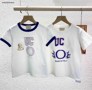 Nouveaux enfants T-shirts logo coloré impression enfant t-shirts taille 100-150 coton concepteur bébé vêtements garçons fille à manches courtes Jan20