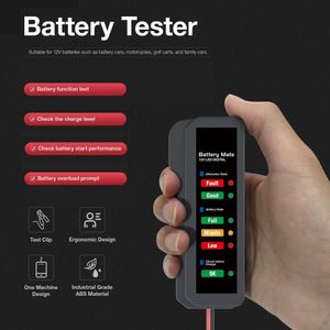 Nouveau KINGBOLEN 12V testeur de batterie de voiture testeur d'alternateur analyseur de vérificateur de batterie automobile pour vérifier la charge de la batterie de l'alternateur