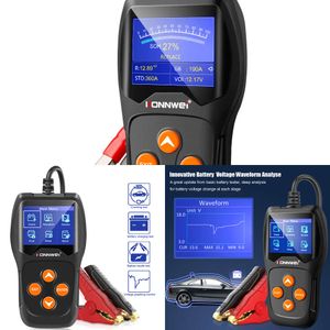 New Konnwei KW600 Tester 12V Digital Color Screen Auto Battery Analyzer 100 à 2000cca Cranking Charging Car Diagnostic