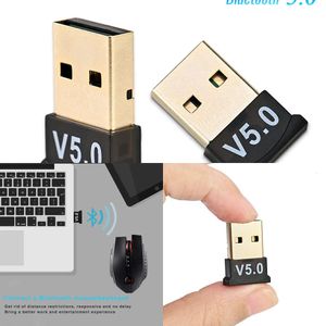 New Laptop Adapters Chargers USB Bluetooth 5.0 Adapter Transmitter Bluetooth Receiver Audio Bluetooth Dongle Wireless USB Adapter for Computer PC Laptop c