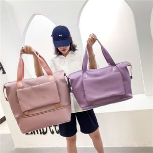 Nouveaux sacs de voyage pliants de grande capacité fourre-tout étanche sac à main voyage sacs de sport multifonctions femmes sacs de voyage livraison directe