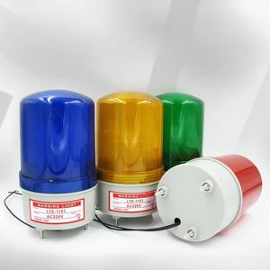 Nueva lámpara LED estroboscópica de alarma, sirena de luz de 12 V, luz de advertencia giratoria de 220 V, alarma de instalación de base magnética fuerte 1101