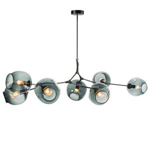 Ramificación de burbujas Led luces colgantes cuerpo dorado/negro nórdico comedor cocina luz diseñador lámpara colgante AC110V 220V