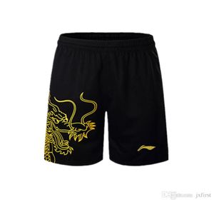 Nouvelle doublure badminton shorts menwomen chinois dragon motif shorts table tennis shorts3732829