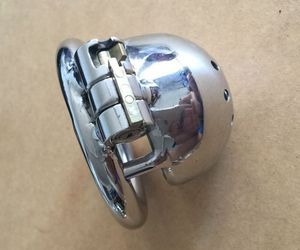 Lock Design Length Stainless Steel Super Small Male Chastity Devices Short Cock Cage For Men BDSM Sex Toy