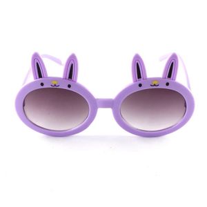 2021 Encantadoras gafas de sol de diseño de animales para niños, montura redonda de conejo con lentes de protección UV400, gafas bonitas para niños y niñas