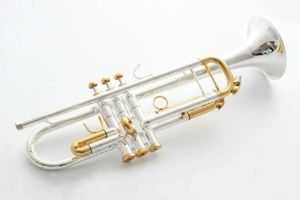 Nouveau LT180S 72 Bb trompette Instruments Surface or argent plaqué laiton Bb Trompeta Instrument de musique professionnel