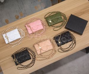 Nouvelle marque de luxe CC changement sac chaîne porte-carte classique portefeuille carte Clip Caviar peau de vache mouton ceinture boîte