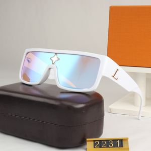 Nouvelle mode de luxe classique été Cyclone lunettes de soleil pour hommes et femmes style anti-ultraviolet rétro plaque bouclier plein cadre mode lunettes tout neuf