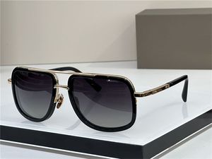 Lunettes de soleil de mode ONE 2030 hommes design métal vintage style simple cadre carré protection extérieure UV 400 lentille lunettes avec étui