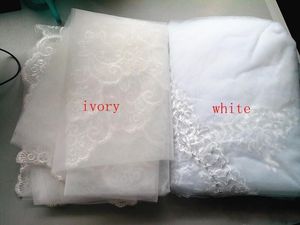 Nouveaux voiles de mariage de luxe court mariage voile de mariée 2 couches à la main cristal perlé longueur du coude accessoires de mariée voile blanc Ivor283M