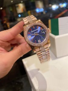 Nouvelle montre de luxe pour femme montre à piles à quartz perceuse à trois perles avec bague de forage 31 mm
