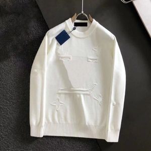 Nouveaux produits Lvity Taille asiatique M-4XL Pull de marque pour hommes et femmes Pull à manches longues Sweat-shirt en tricot brodé Vêtements chauds d'hiver pour hommes # 112