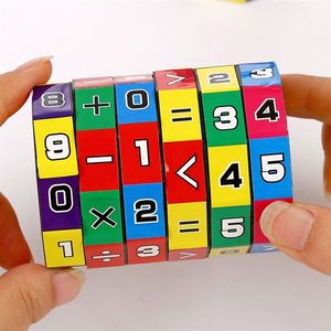 Nuevo cubo mágico juguete de matemáticas rompecabezas deslizantes juguetes educativos y de aprendizaje niños números matemáticos juego de rompecabezas Gifts291n