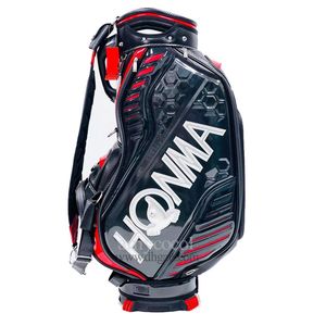 New Men Golf Sac Pu Honma Golf Chariot Sac noir ou blanc dans le choix de 9,5 pouces Clubs de golf Sac à balle et couverture de sac standard Livraison gratuite