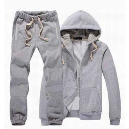 Nouveaux hommes Polo Tracksuit Hiver Hood Jacket Pant