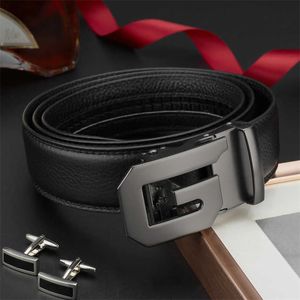 Ceinture à boucle automatique pour hommes, ceintures en cuir pur pour hommes d'affaires, vente en gros, ceinture de styliste de haute qualité, 3 couleurs disponibles