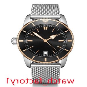 Nouvelle montre de luxe pour hommes 44mm montre en acier de qualité mécanisme de travail/quartz Cmnx mouvement entièrement automatique B20 Wa ceinture montre or Utgko