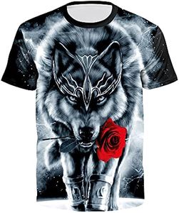 Nuevas camisetas para hombres Patrón 3D Cool Impreso Camisetas de manga corta Casual Festival Gráficos Tees