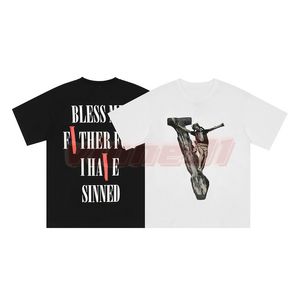 Nouveaux hommes d'été t-shirt hommes femmes Streetwear à manches courtes t-shirts Couples mode Figure religieuse impression hauts taille S-XL