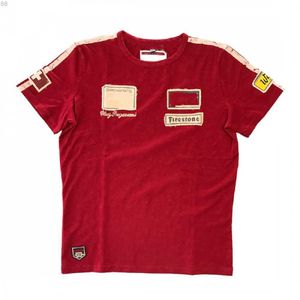 Nouveaux T-shirts pour hommes Hommes 2023 et femmes T-shirts de l'équipe F1 1974 Suisse Formule 1 Clay Regazzoni Rétro Commémoratif Sports Décontractés À Manches Courtes 3d Rond Ne