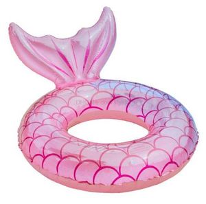 Nuevo anillo de natación de sirena Flotadores Piscina inflable Colchón Agua Fiesta en la piscina Pvc Tumbona Silla Colchón de aire Tubos flotantes Alkingline