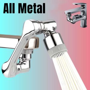 New Metal 1080° Universal Rotation Faucet Sprayer Head 22/24mm Adaptor Washbasin Faucet Extender Aerator Bubbler Nozzle Kitchen Tap