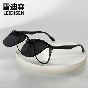 Les nouvelles lunettes de soleil en métal GM flip polarisantes pour hommes et femmes peuvent être équipées de lunettes de myopie et de lunettes de soleil 2946