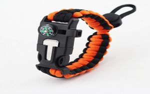 Nouvelle urgence militaire Paracord EDC Bracelet multifonction Camping Field Survival Tactics Tactics bracelet Wilderness Survival9134539